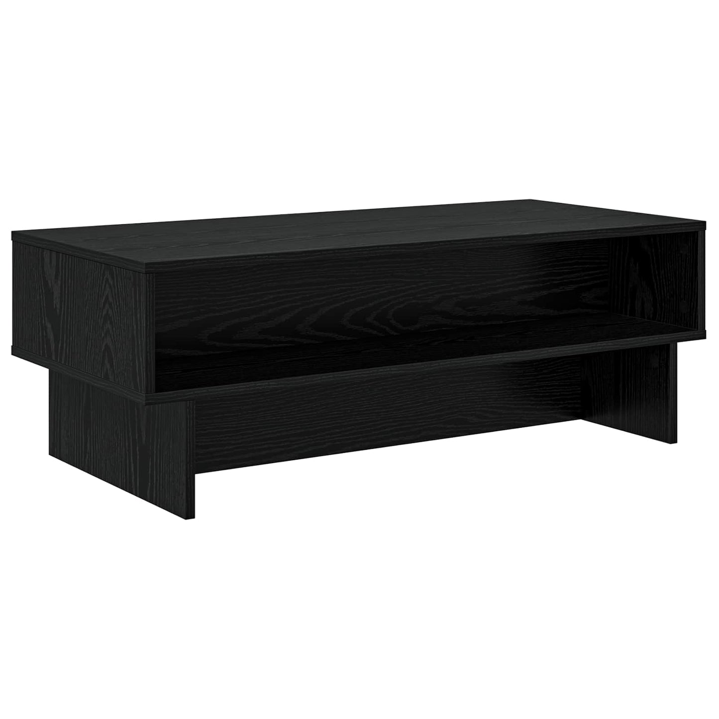 Dohányzóasztal Fekete tölgy 100 x 46 x 35 cm Szerelt Fa