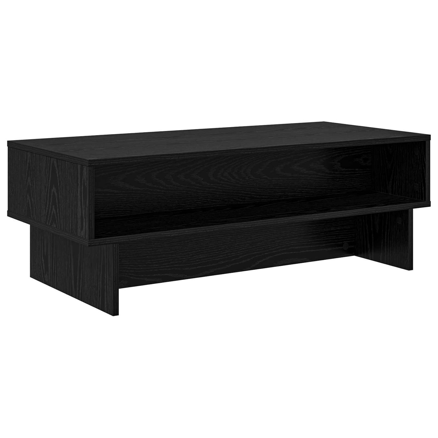 Dohányzóasztal Fekete tölgy 100 x 46 x 35 cm Szerelt Fa