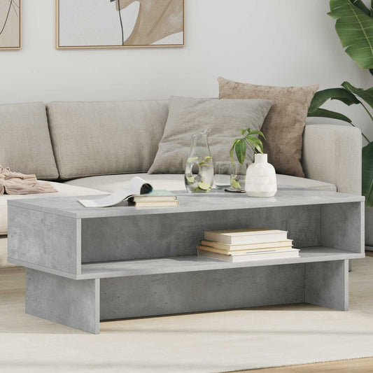 Dohányzóasztal Beton Szürke 100 x 46 x 35 cm Faanyag