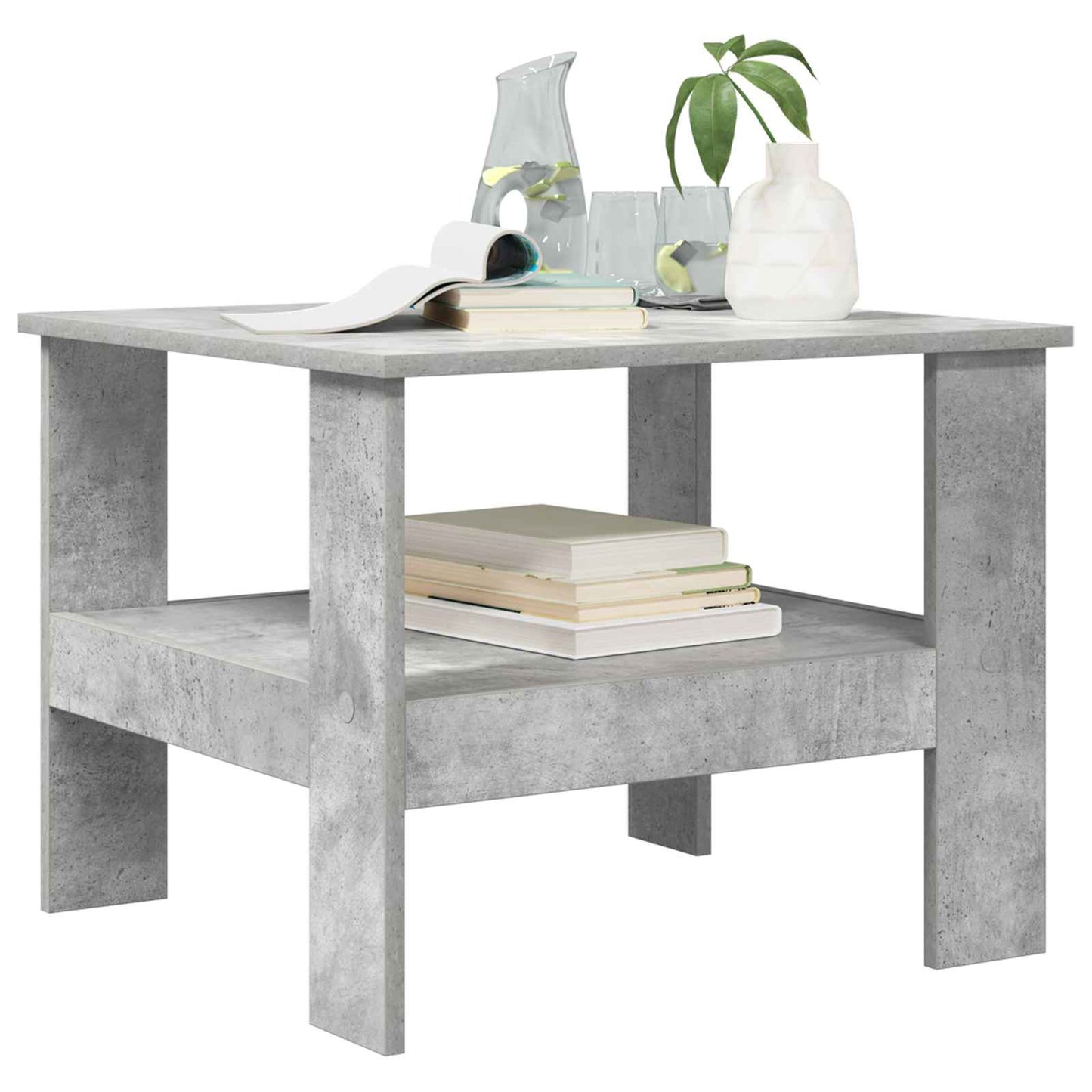 Dohányzóasztal Beton Szürke 57 x 55 x 45 cm Faanyag