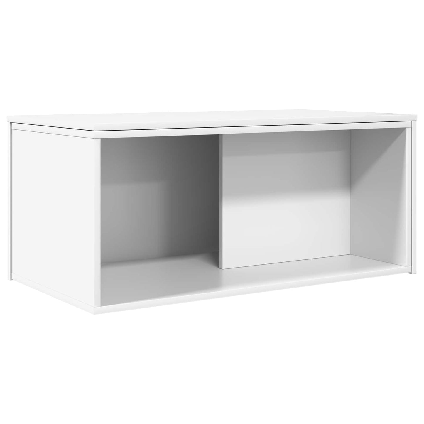 Kávasztal Szett 2 pcs Fehér 90 x 48 x 40 cm Szerelt Fa