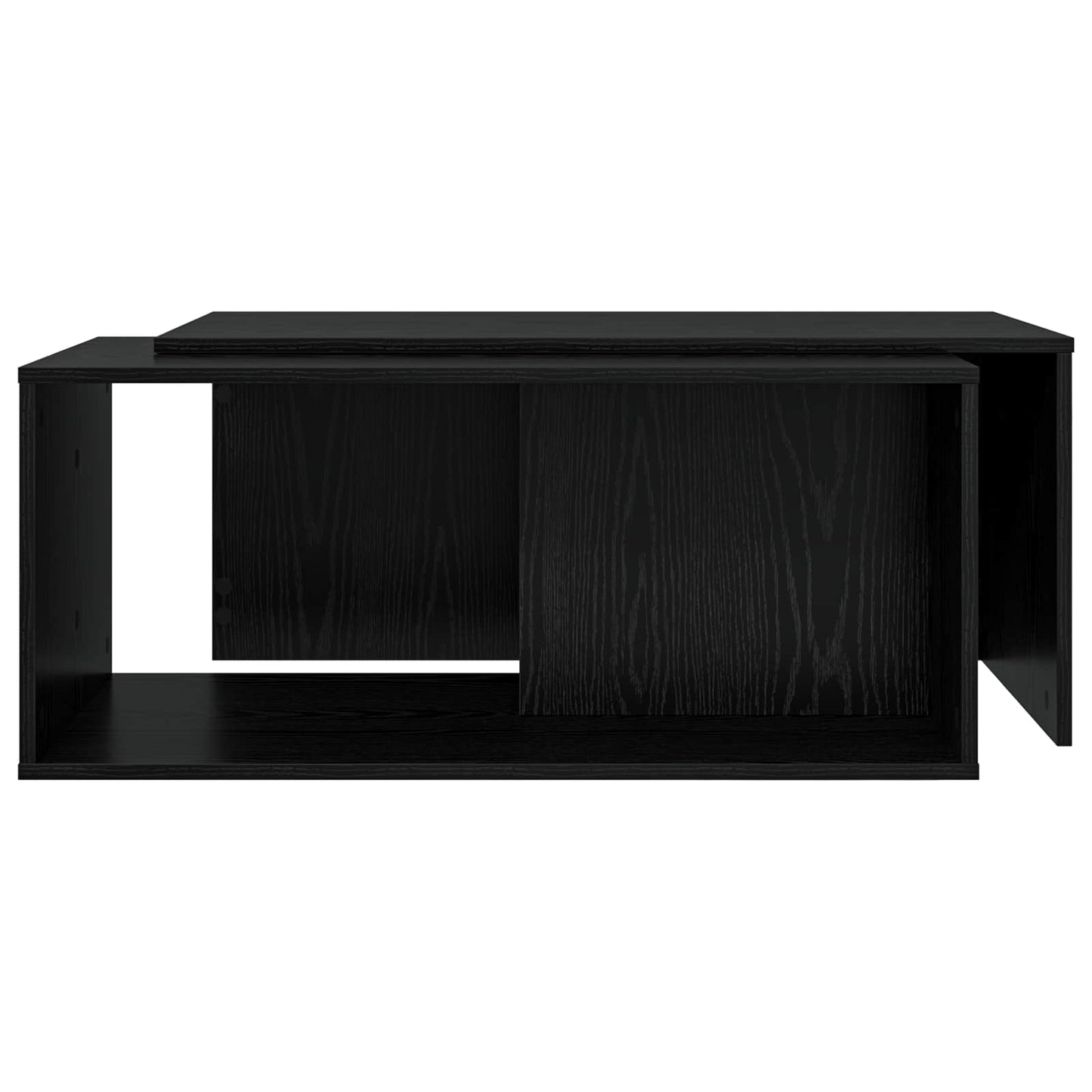 Kávasztal Szett 2 pcs Fekete tölgy 90 x 48 x 40 cm Szerelt Fa