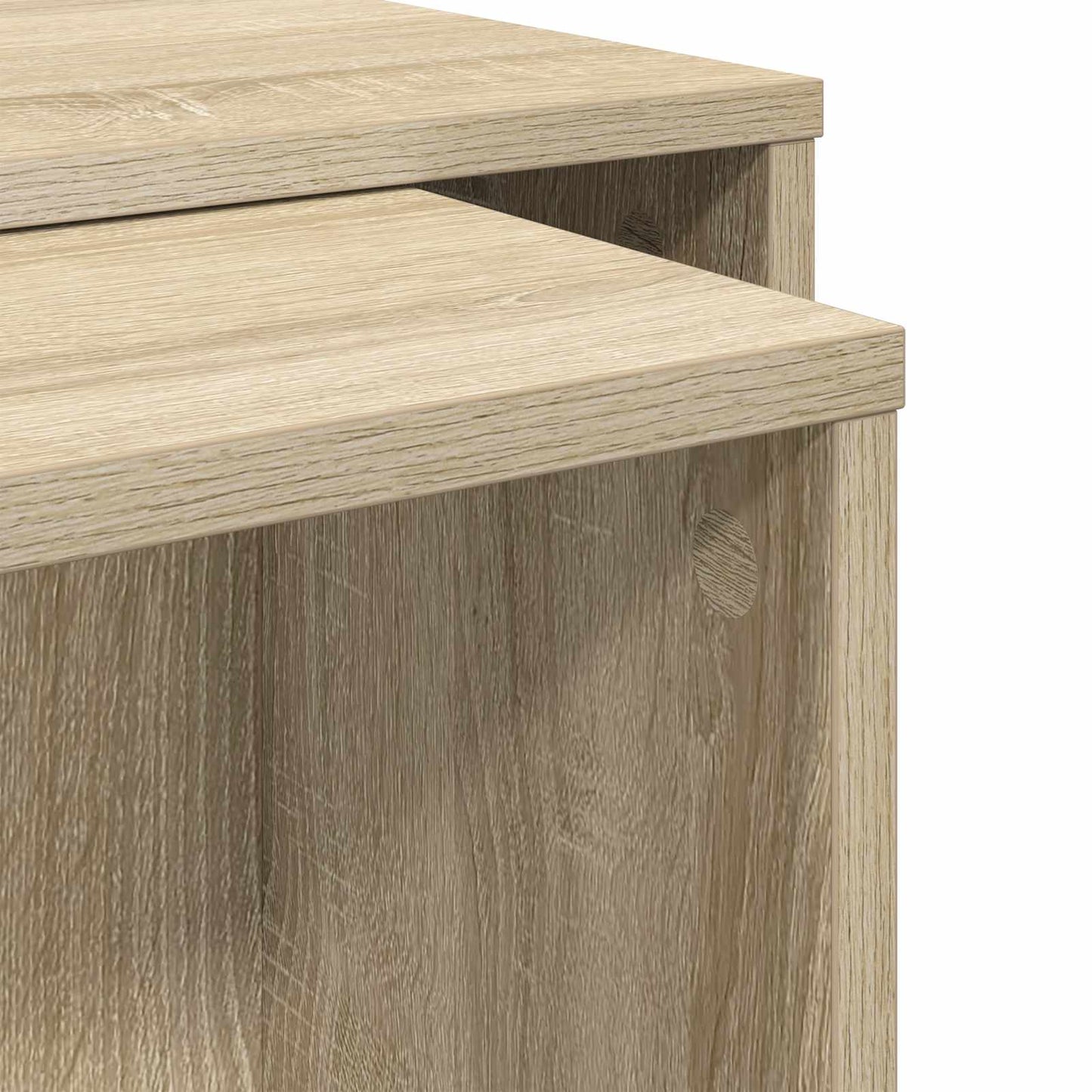 Kávasztal Szett 2 pcs Sonoma tölgy 90 x 48 x 40 cm Szerelt Fa