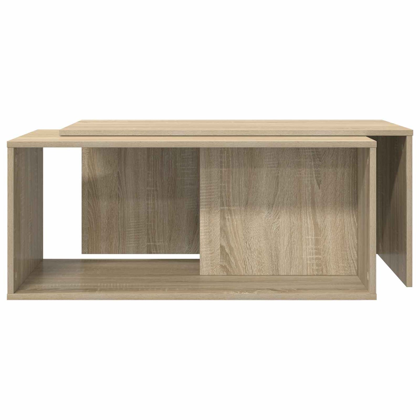 Kávasztal Szett 2 pcs Sonoma tölgy 90 x 48 x 40 cm Szerelt Fa