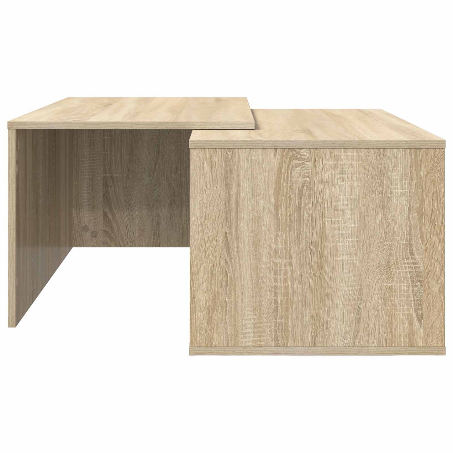 Kávasztal Szett 2 pcs Sonoma tölgy 90 x 48 x 40 cm Szerelt Fa