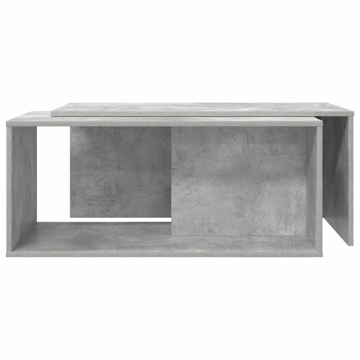 Kávasztal Szett 2 pcs Beton Szürke 90 x 48 x 40 cm Szerelt Fa