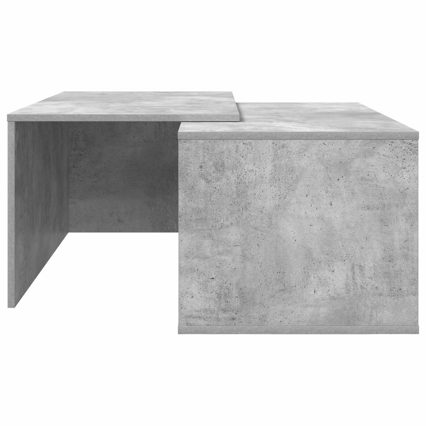 Kávasztal Szett 2 pcs Beton Szürke 90 x 48 x 40 cm Szerelt Fa