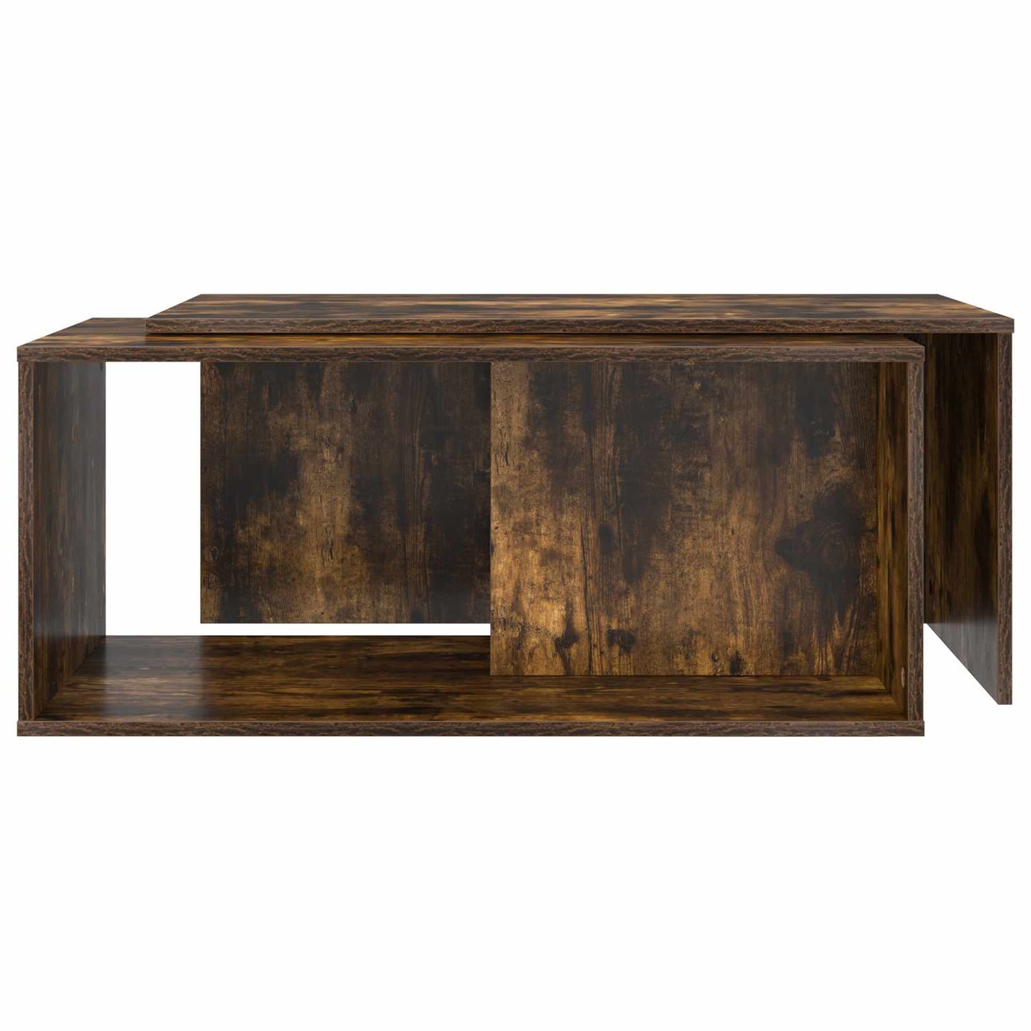 Kávasztal Szett 2 pcs Füstölt tölgy 90 x 48 x 40 cm Szerelt Fa