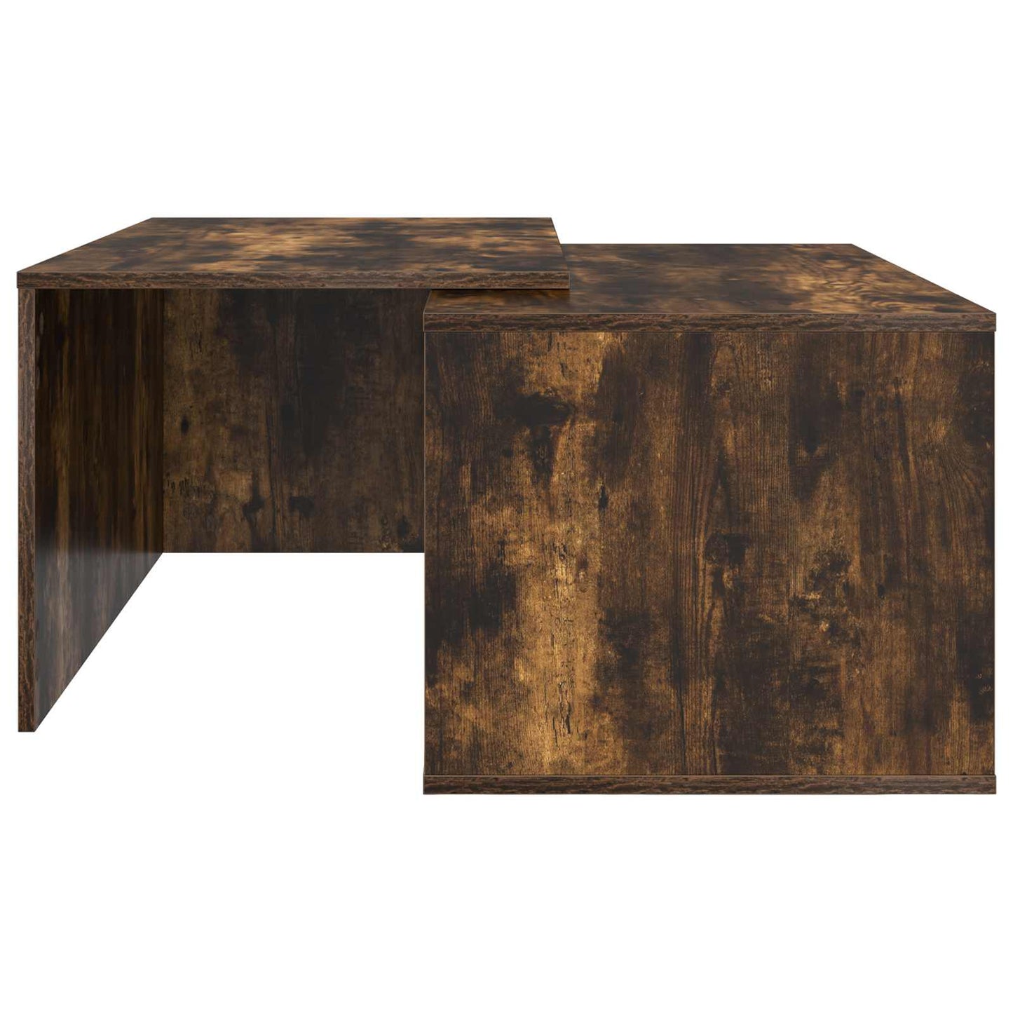 Kávasztal Szett 2 pcs Füstölt tölgy 90 x 48 x 40 cm Szerelt Fa