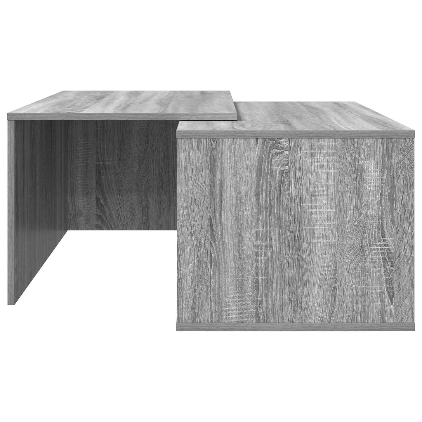 Kávasztal Szett 2 pcs Szürke Sonoma 90 x 48 x 40 cm Szerelt Fa