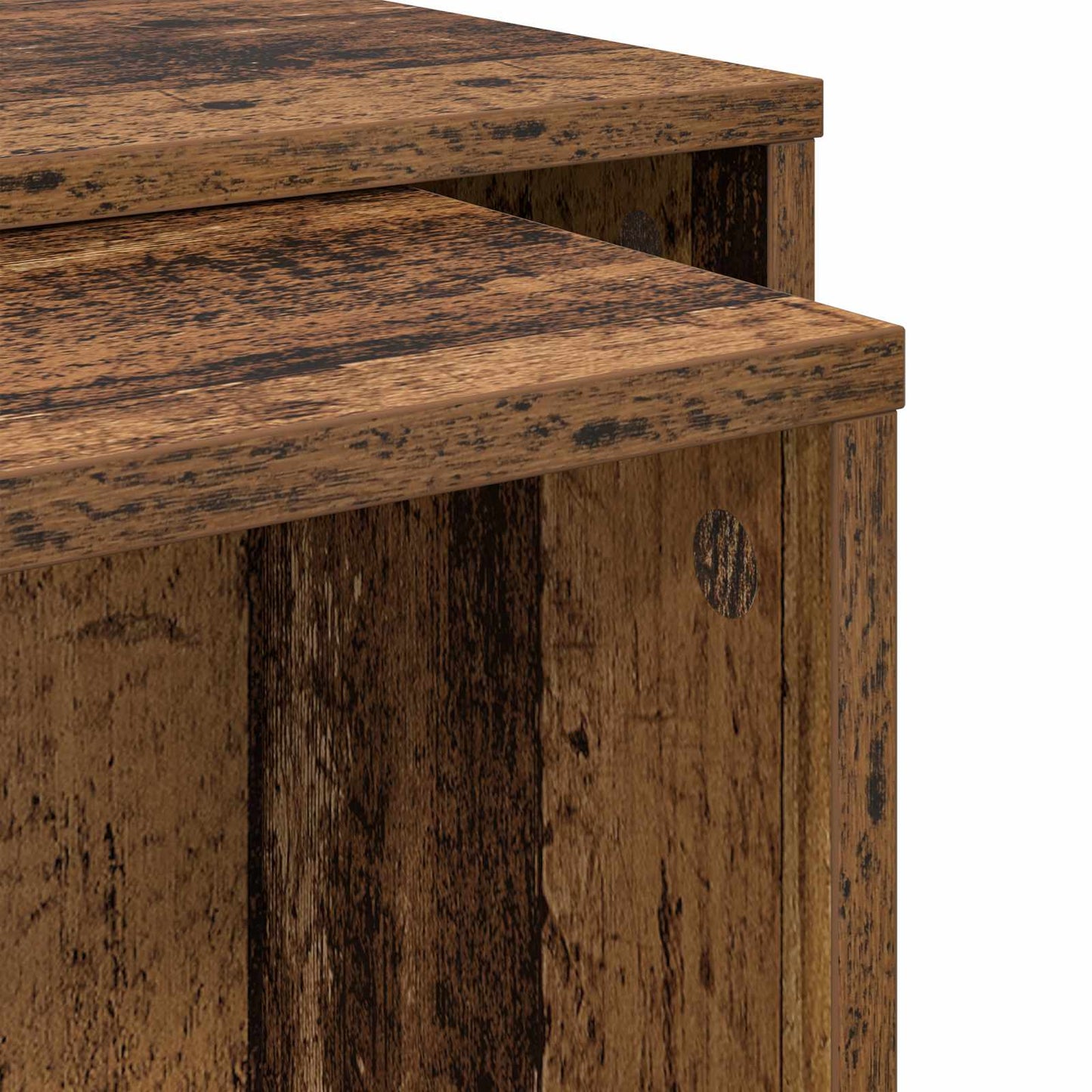 Kávasztal Szett 2 pcs Öreg fa 90 x 48 x 40 cm Szerelt Fa