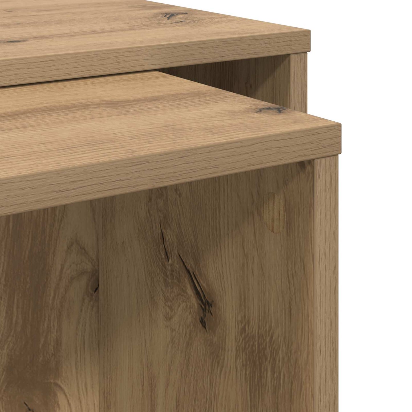 Kávasztal Szett 2 pcs Artisan tölgy 90 x 48 x 40 cm Szerelt Fa