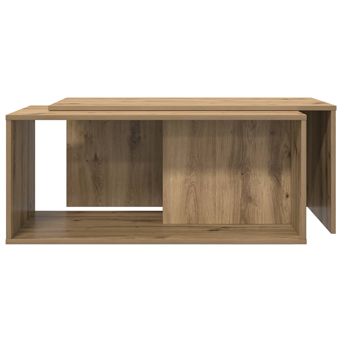 Kávasztal Szett 2 pcs Artisan tölgy 90 x 48 x 40 cm Szerelt Fa