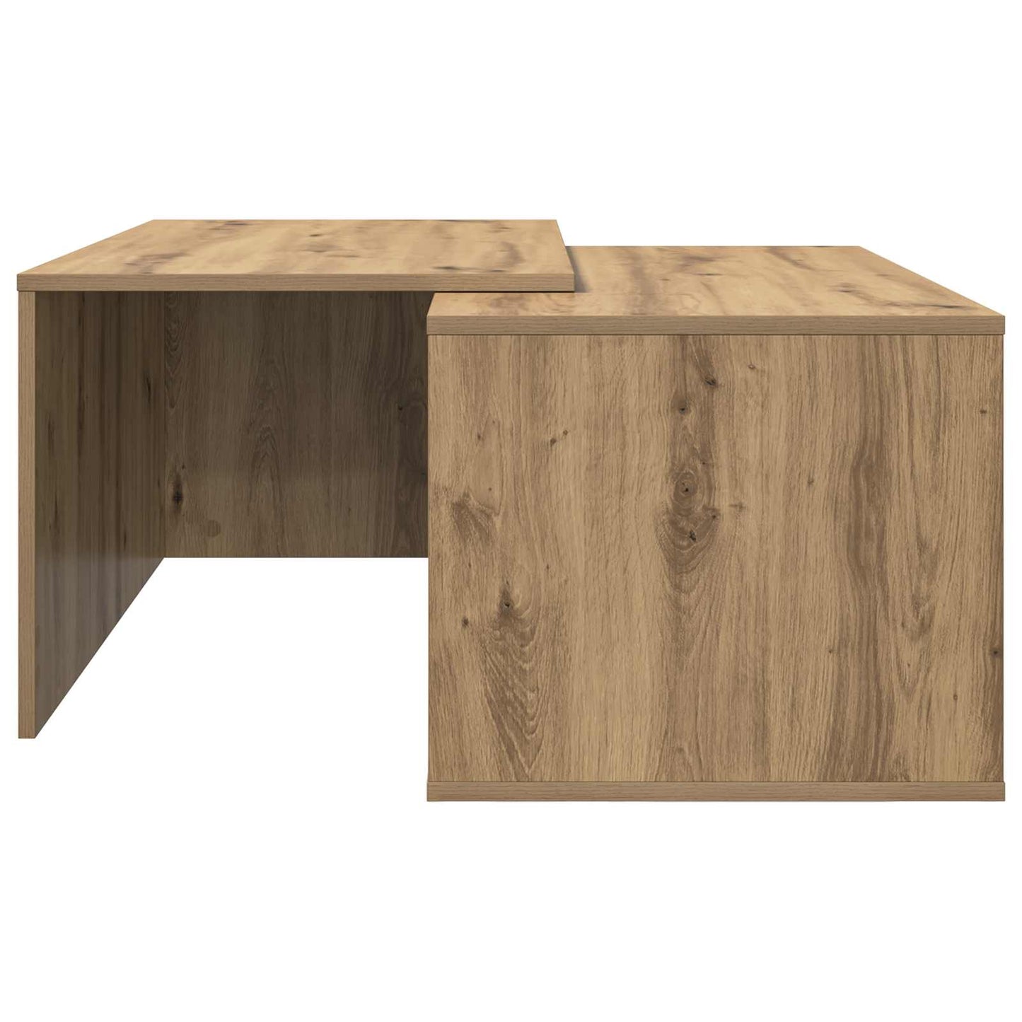 Kávasztal Szett 2 pcs Artisan tölgy 90 x 48 x 40 cm Szerelt Fa