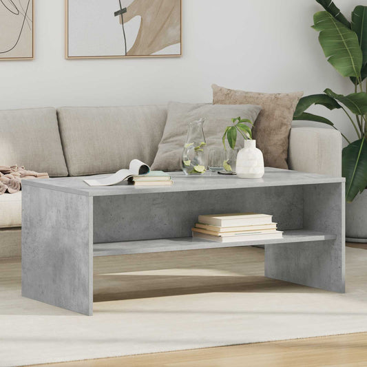 Dohányzóasztal Beton Szürke 100 x 50 x 40 cm Faanyag