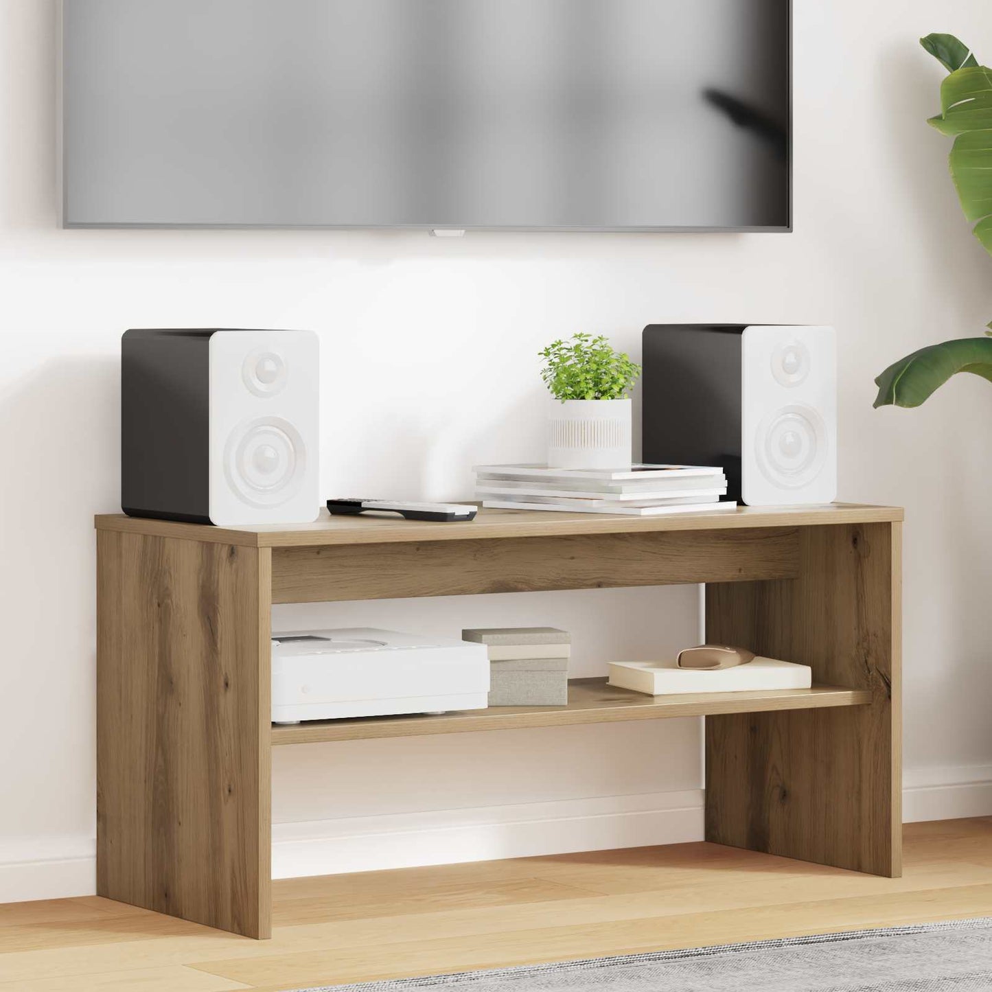 TV szekrény 80 x 35 x 40 cm Artisan tölgy Szerelt Fa