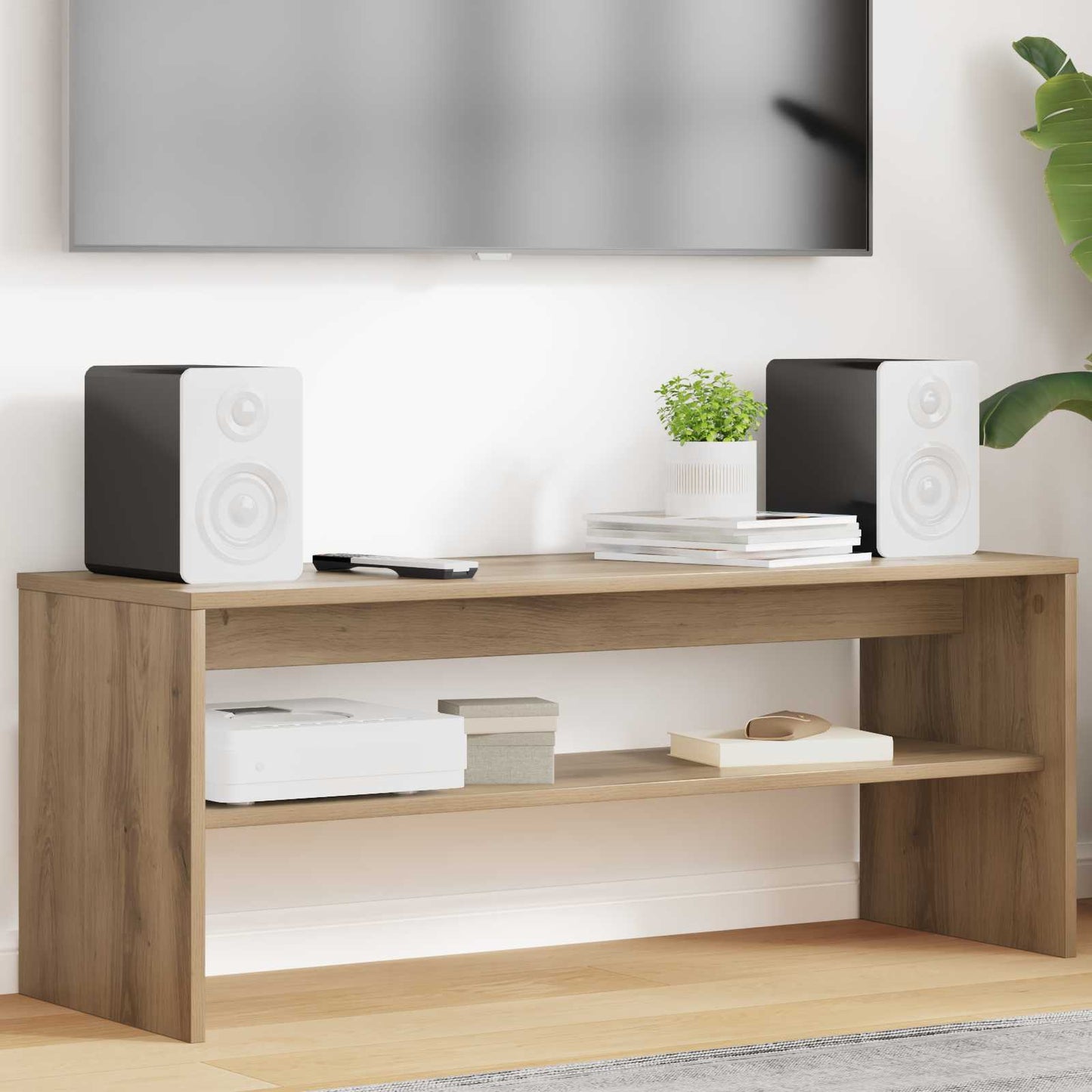 TV szekrény 100 x 35 x 40 cm Artisan tölgy Szerelt Fa