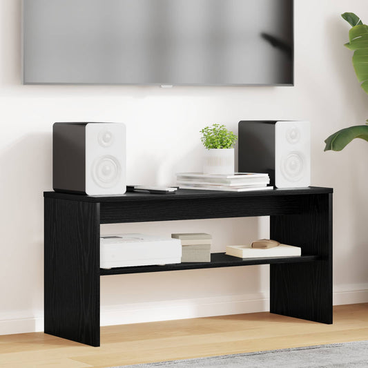 TV szekrény Fekete tölgy 80 x 30 x 40 cm Faanyag