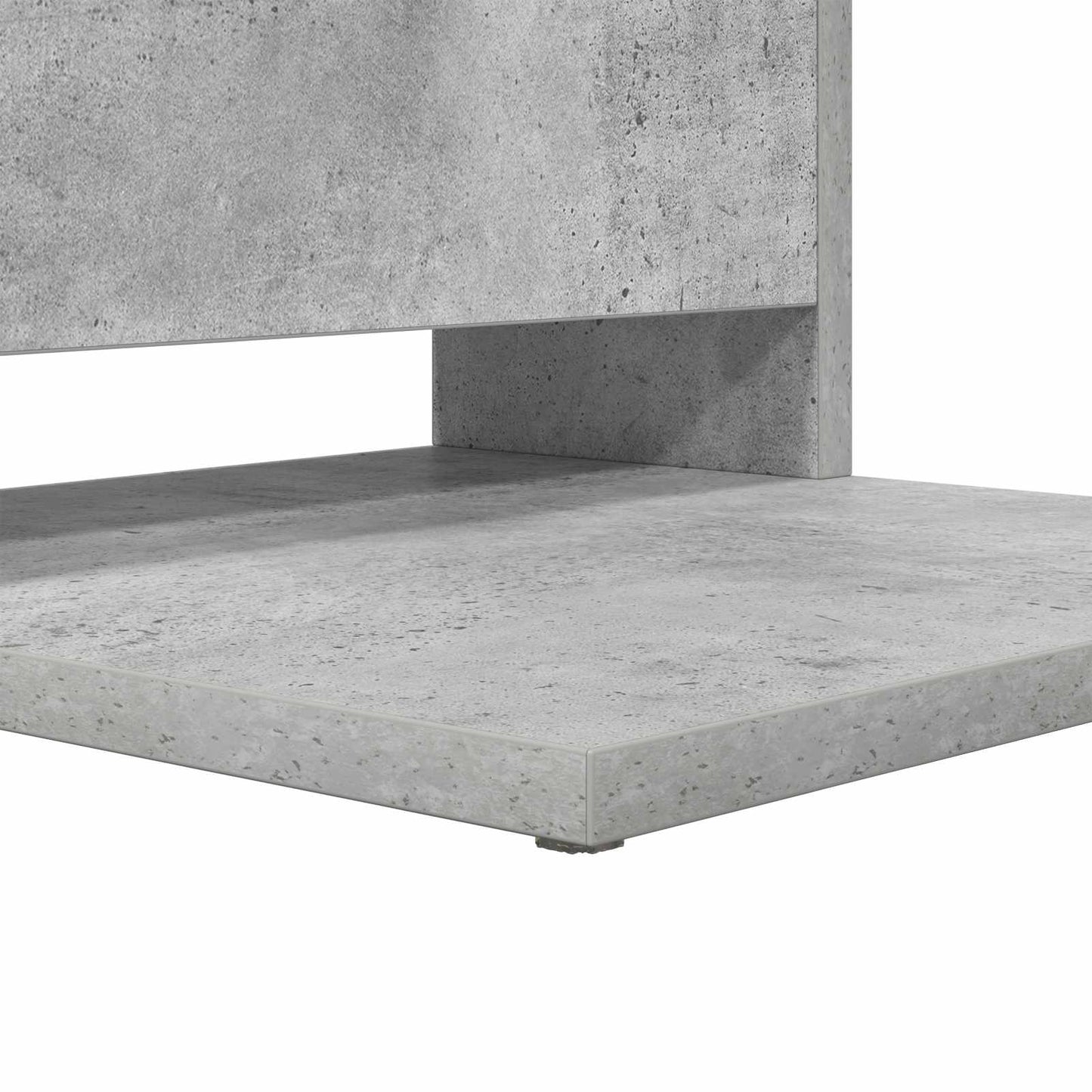 Oldal asztal Beton Szürke 40 x 35 x 60,5 cm Szerelt Fa