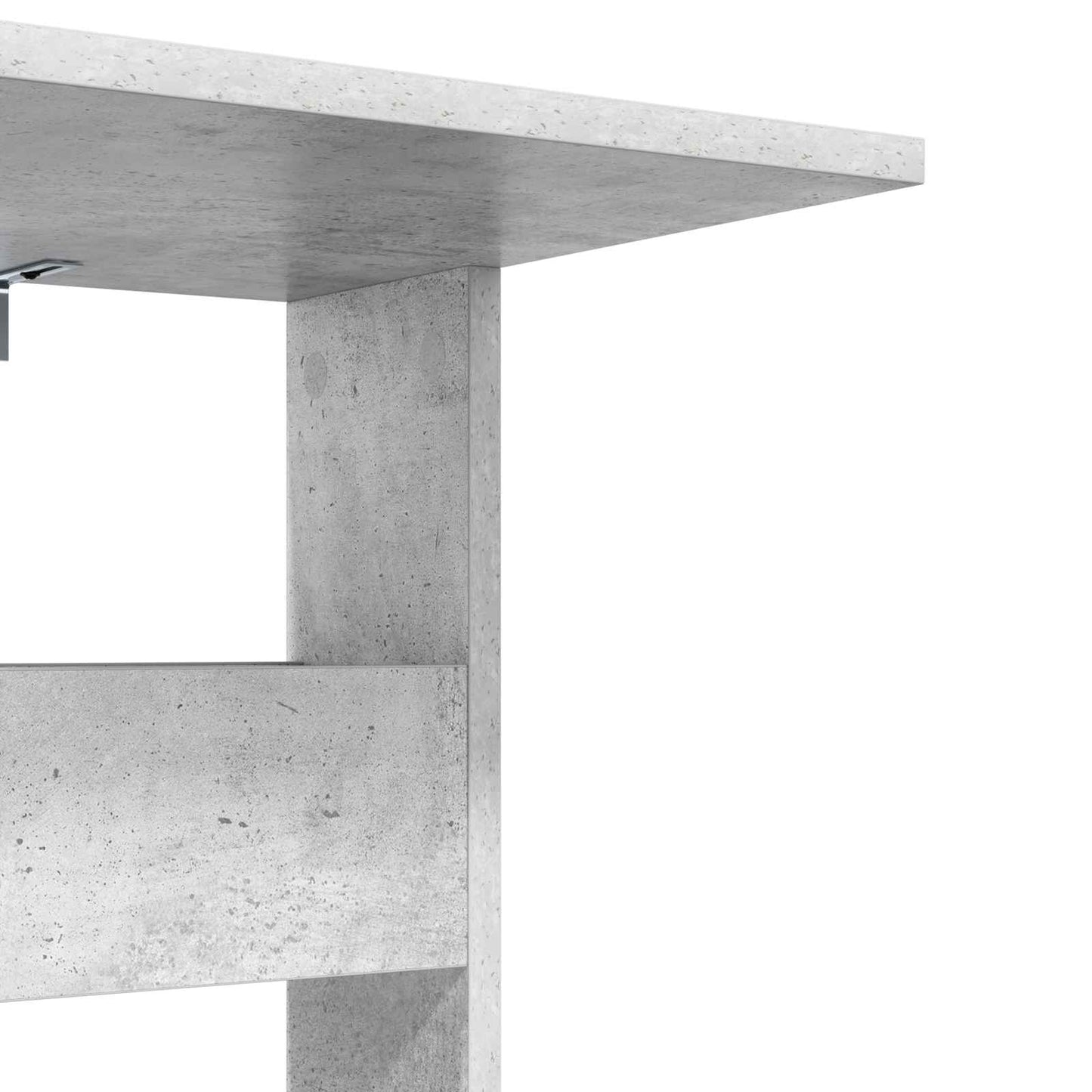 Oldal asztal Beton Szürke 40 x 35 x 60,5 cm Szerelt Fa