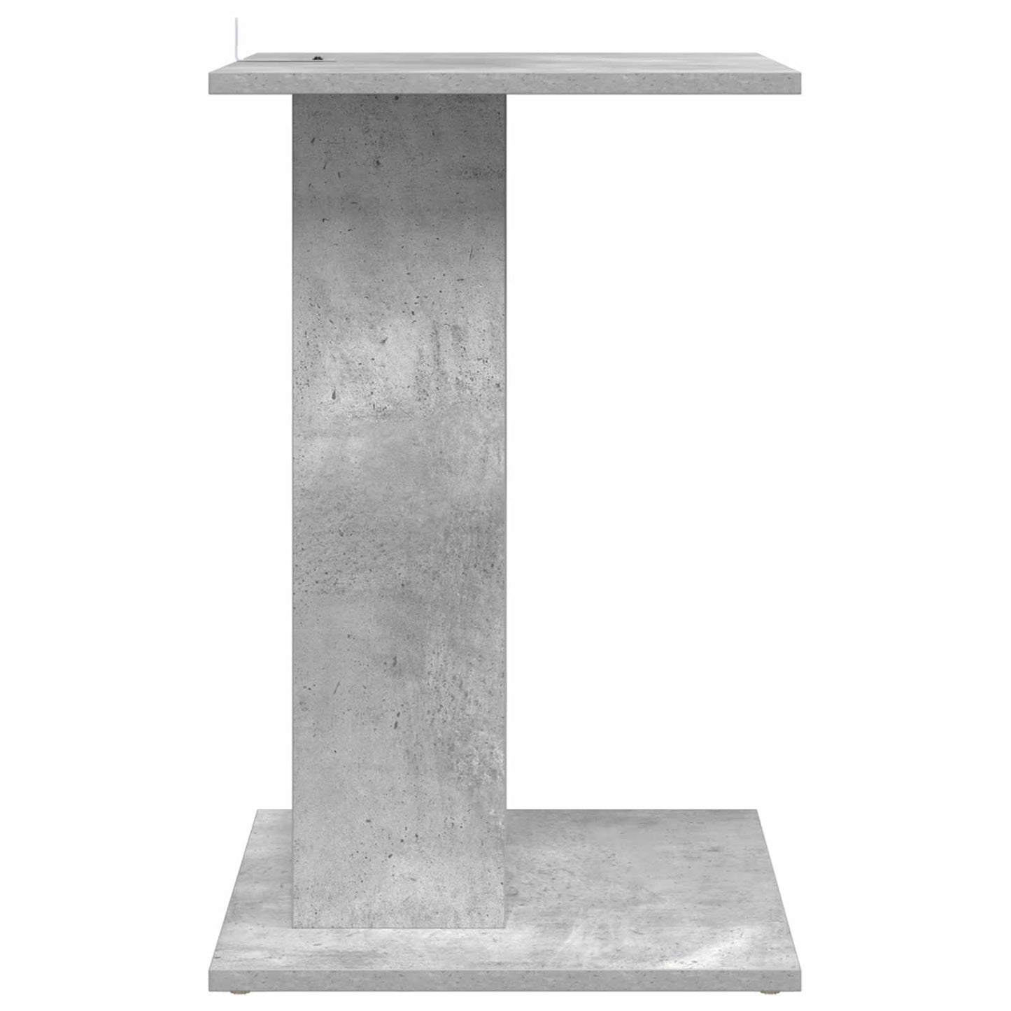 Oldal asztal Beton Szürke 45 x 40 x 62,5 cm Szerelt Fa