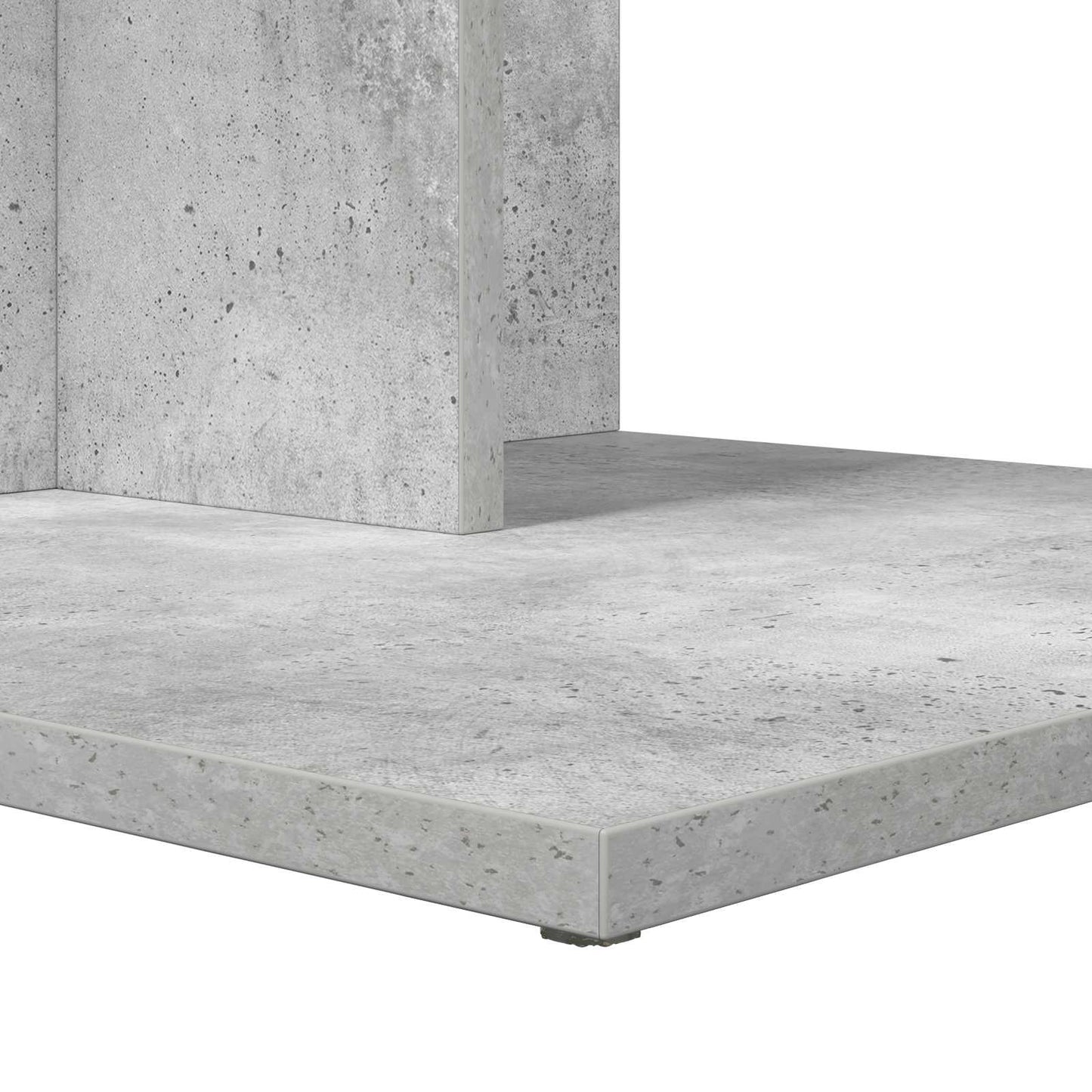 Oldal asztal Beton Szürke 45 x 40 x 62,5 cm Szerelt Fa