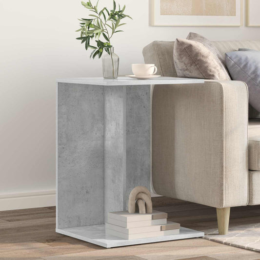 Oldal asztal Beton Szürke 45 x 40 x 62,5 cm Faanyag