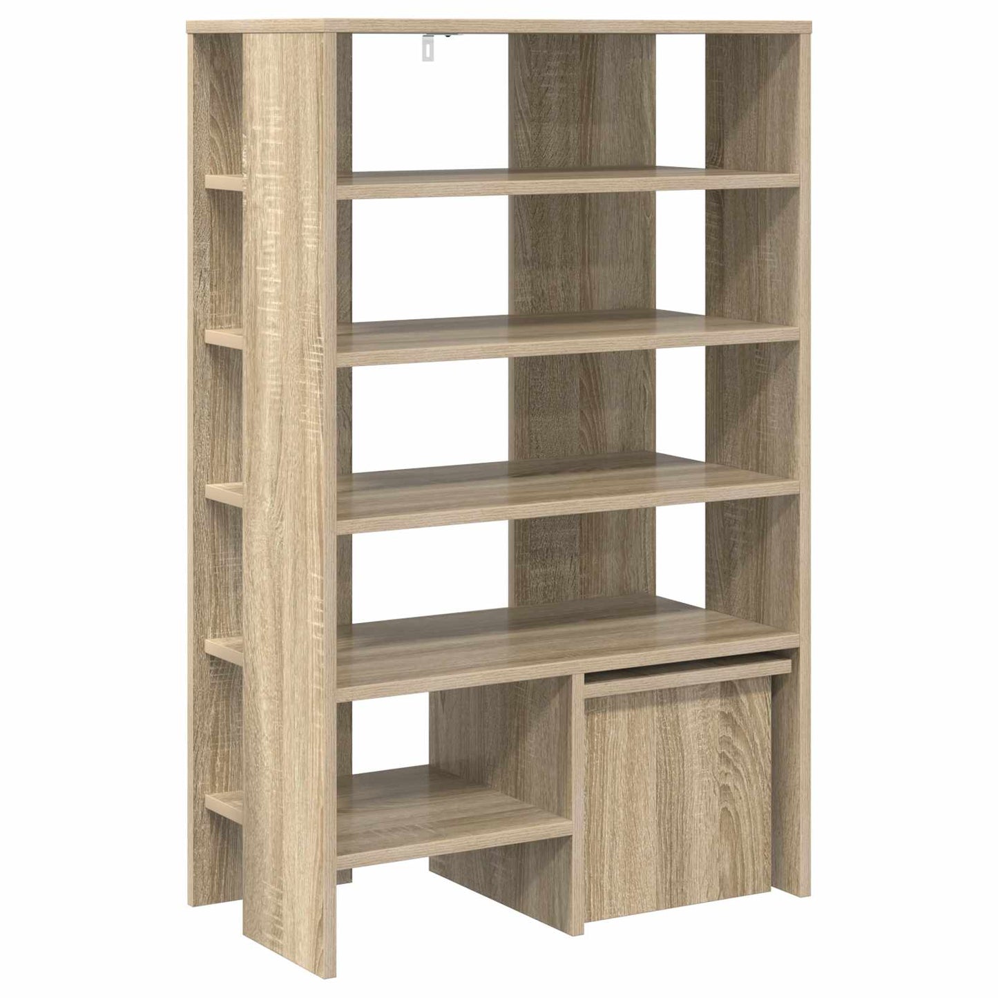 Cipőszekrény 2 db 62 x 35 x 100 cm Szerelt Fa Sonoma tölgy