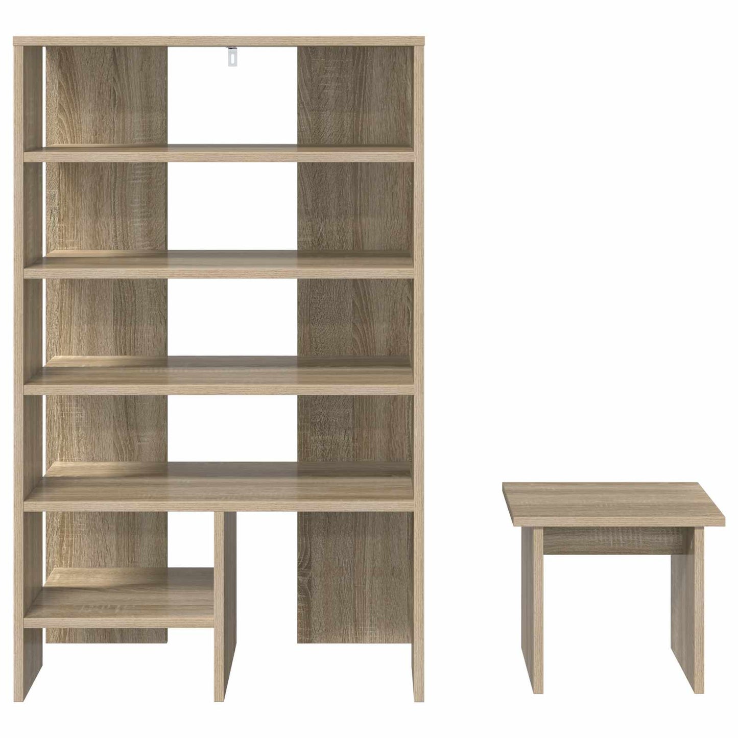 Cipőszekrény 2 db 62 x 35 x 100 cm Szerelt Fa Sonoma tölgy