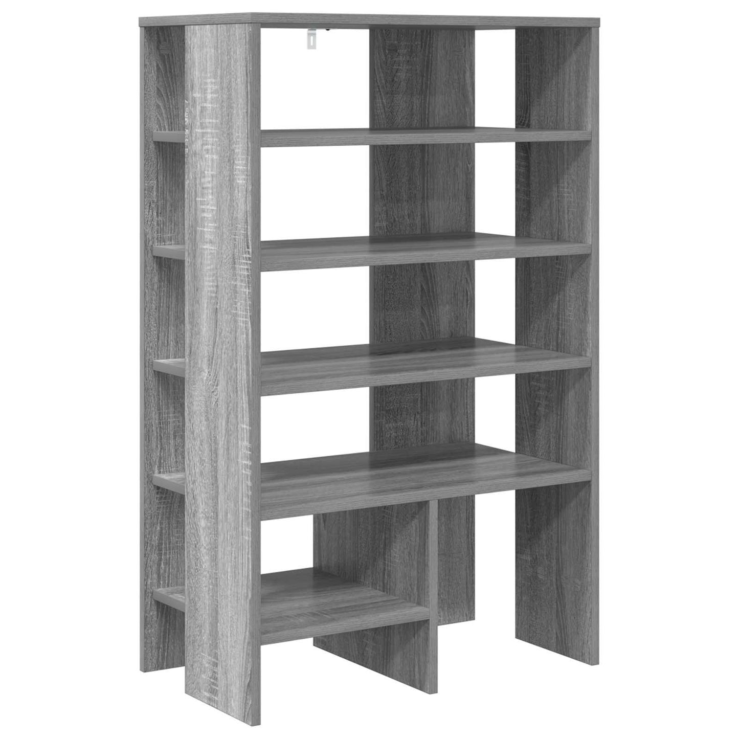 Cipőszekrény 2 db 62 x 35 x 100 cm Szerelt Fa Szürke Sonoma
