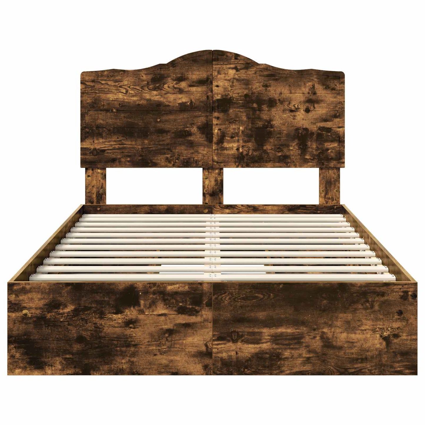 Tárolós Ágy fiókkal Füstölt tölgy 135 x 190 cm Szerelt Fa