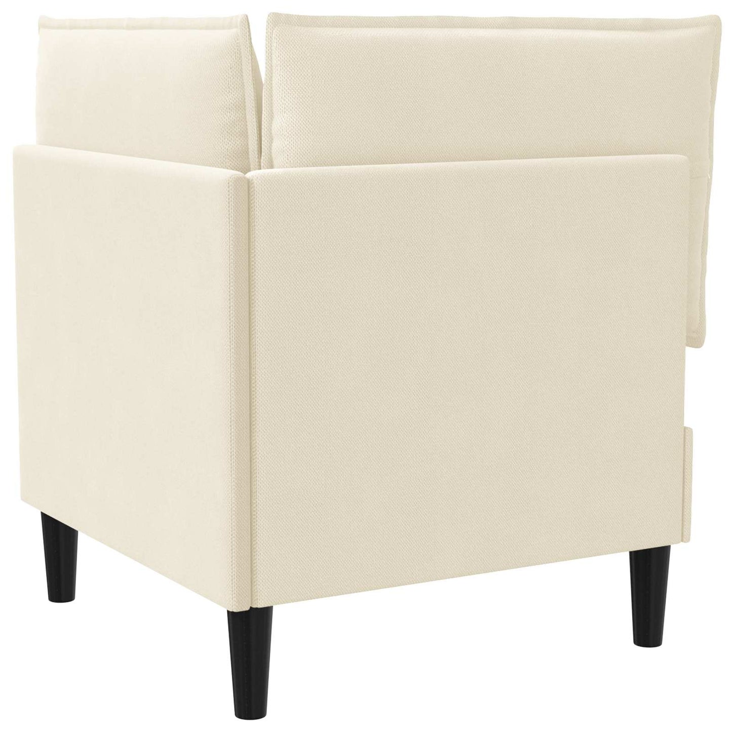 Sarok Sofa tárolóval Krémszínű Bársony