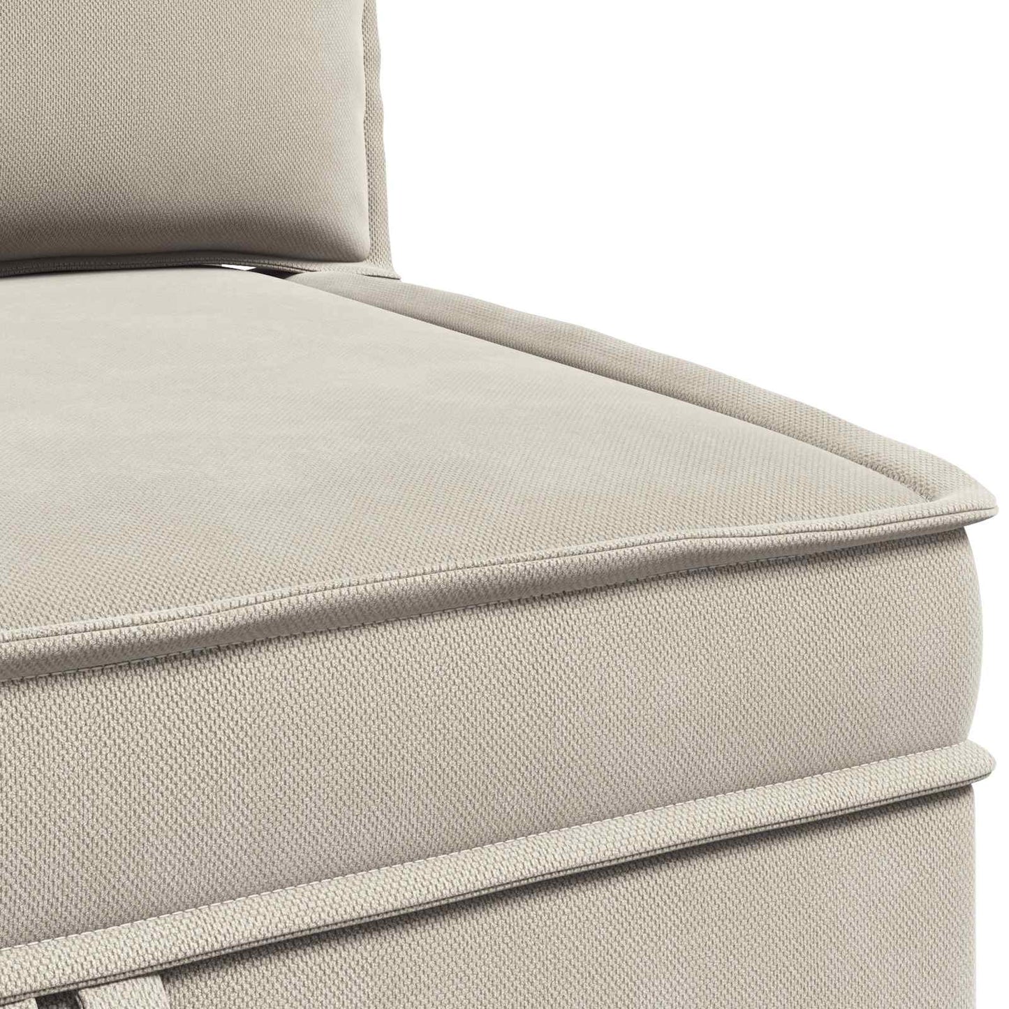 Sarok Sofa tárolóval Zabpehely Bársony