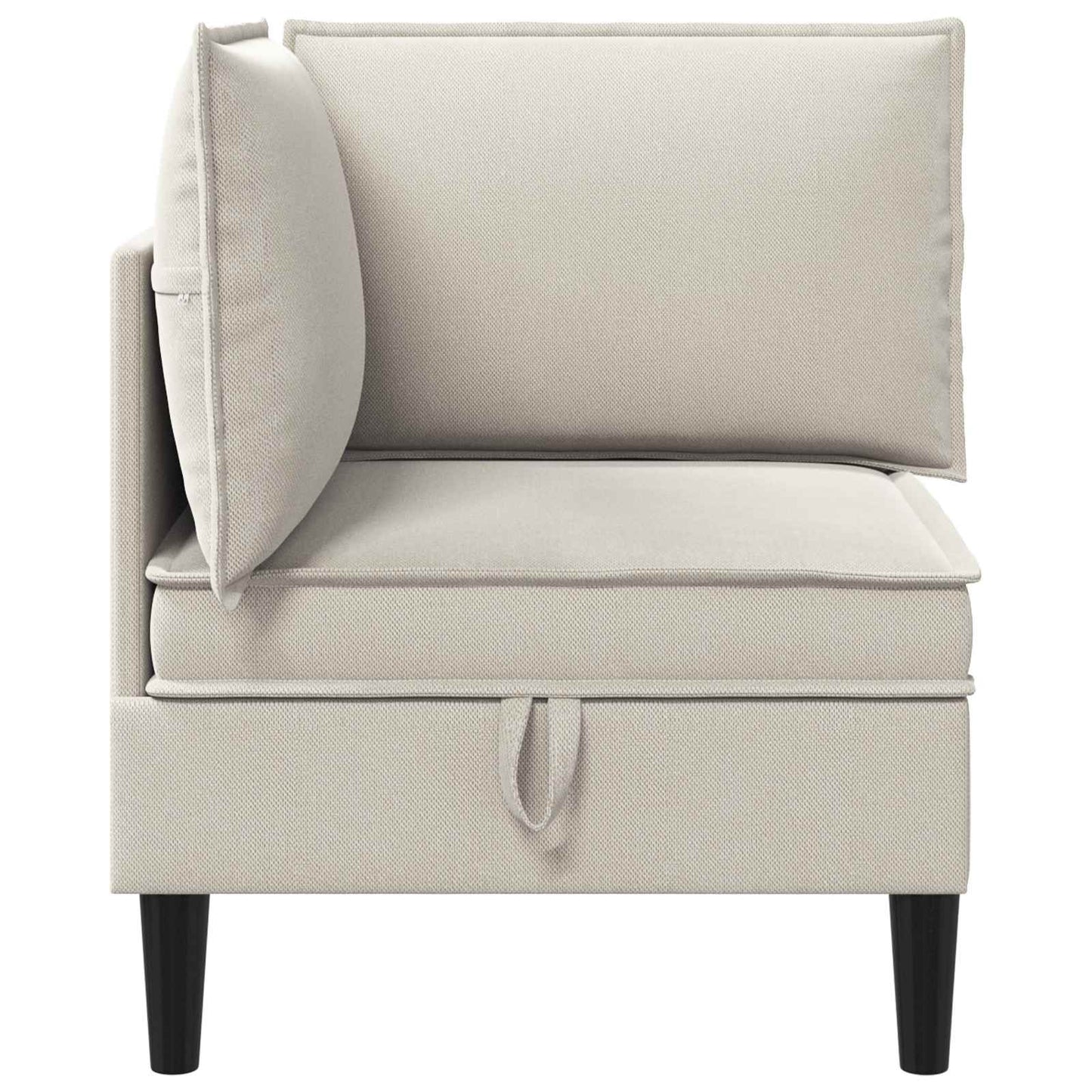 Sarok Sofa tárolóval Zabpehely Bársony