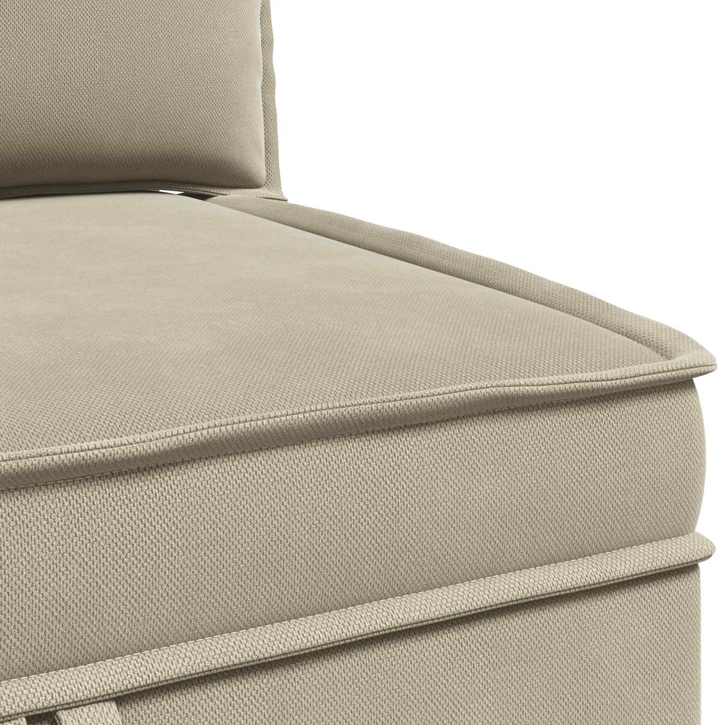 Sarok Sofa tárolóval Homokszín Bársony