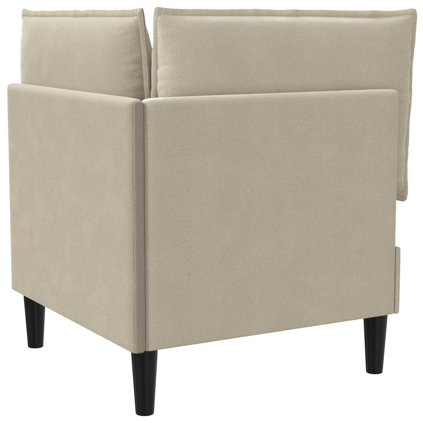 Sarok Sofa tárolóval Homokszín Bársony