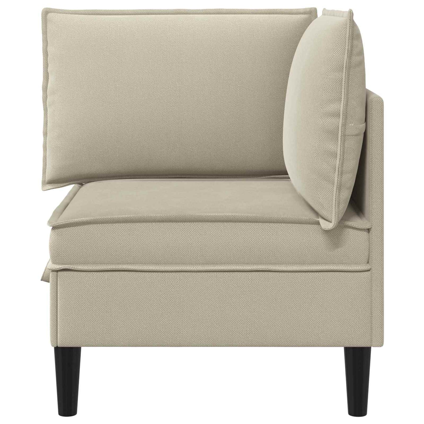 Sarok Sofa tárolóval Homokszín Bársony