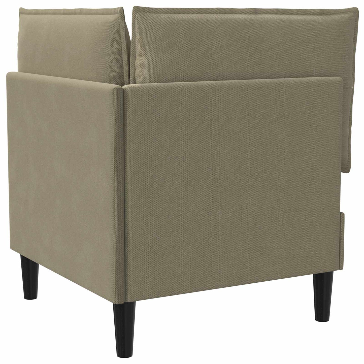 Sarok Sofa tárolóval Khaki Bársony