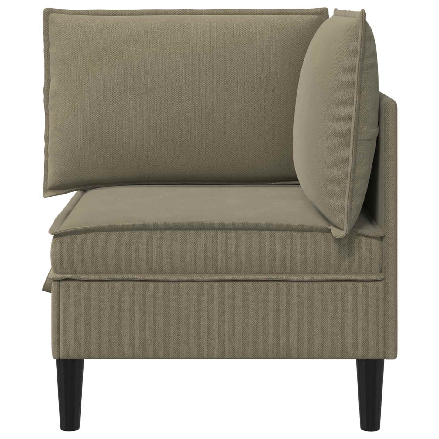 Sarok Sofa tárolóval Khaki Bársony