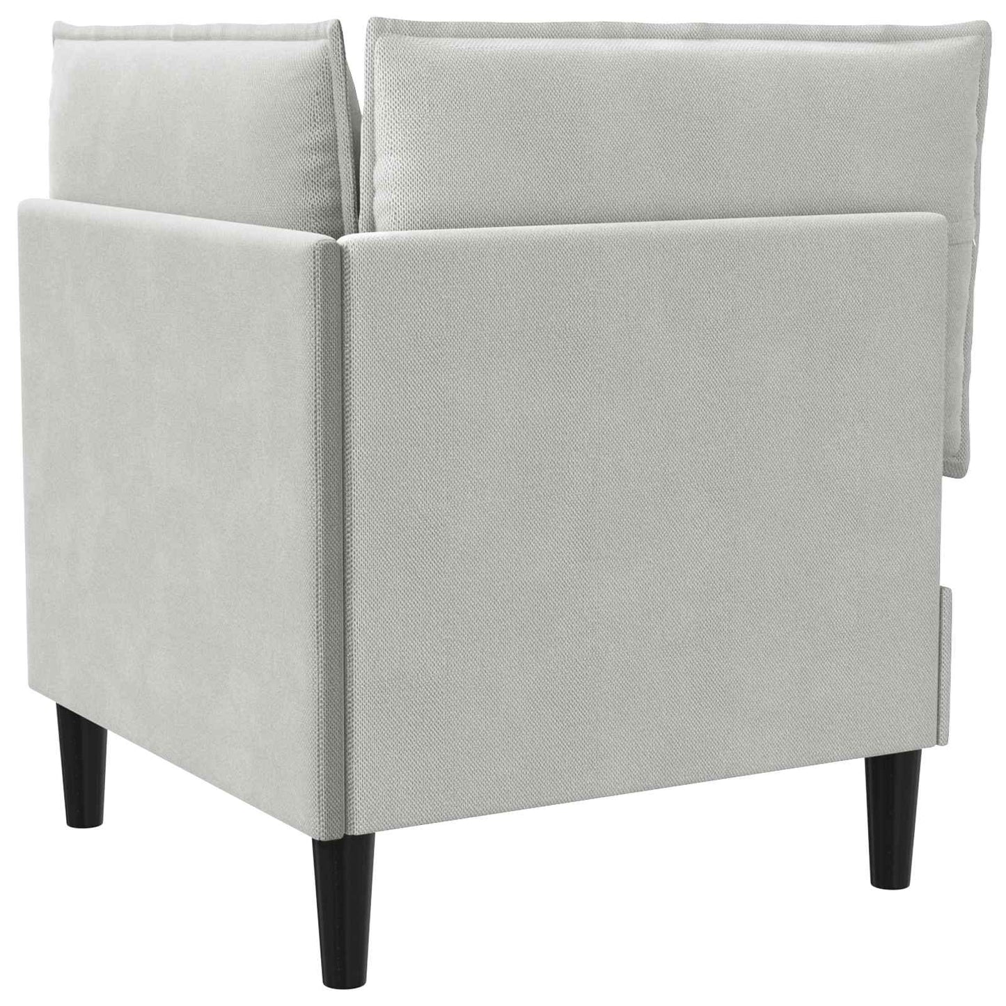 Sarok Sofa tárolóval Világosszürke Bársony