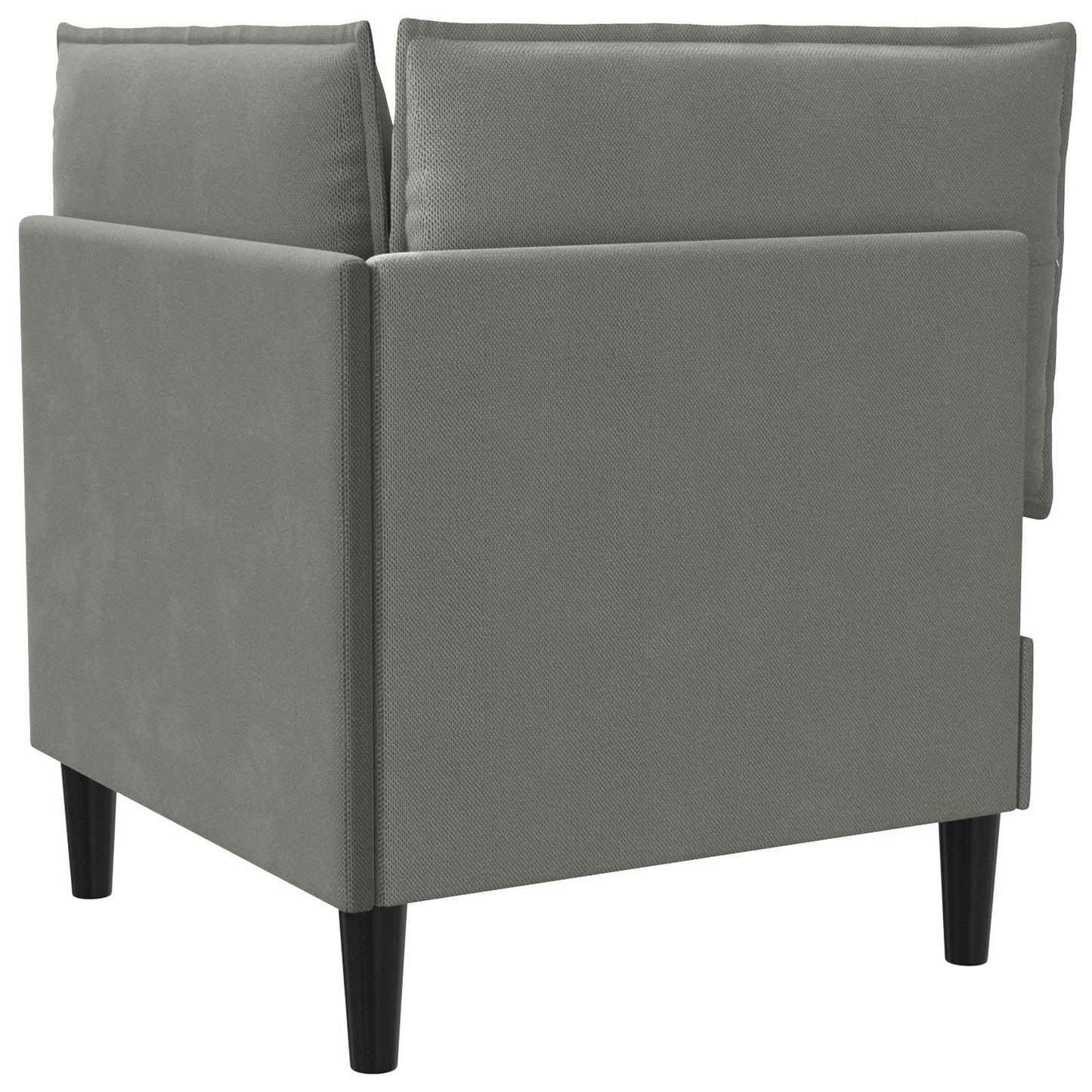 Sarok Sofa tárolóval Sötétszürke Bársony