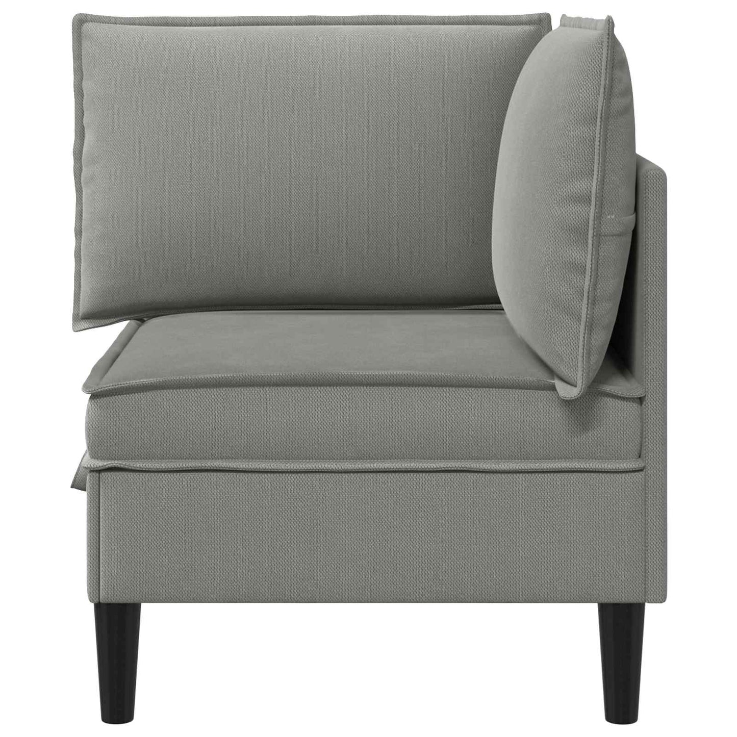 Sarok Sofa tárolóval Sötétszürke Bársony