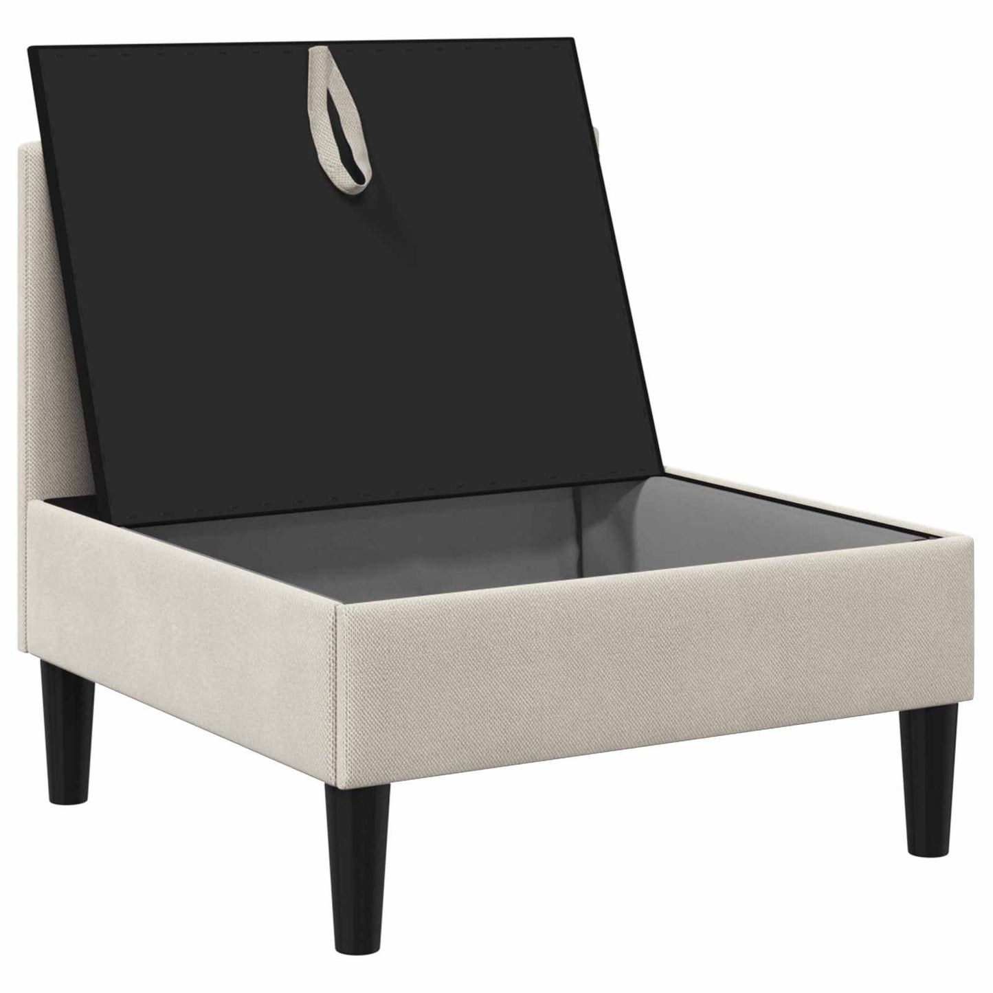Középső Sofa tárolóval Zabpehely Bársony