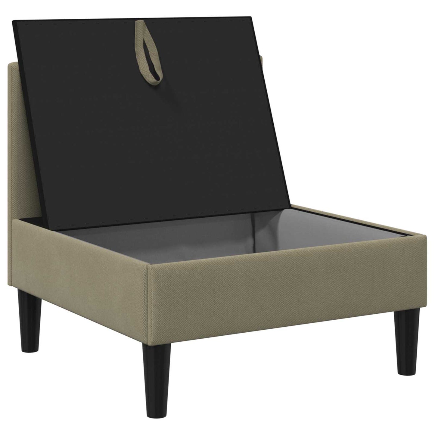 Középső Sofa tárolóval Khaki Bársony