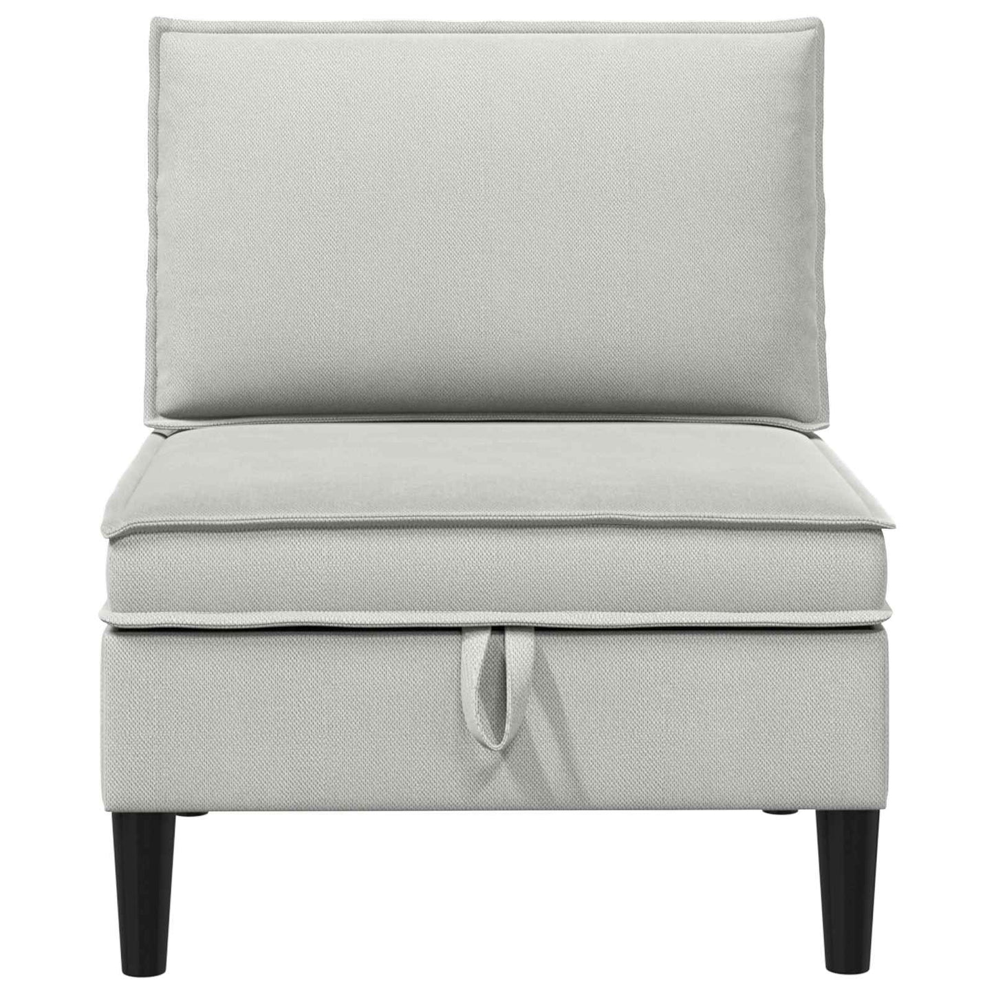 Középső Sofa tárolóval Világosszürke Bársony
