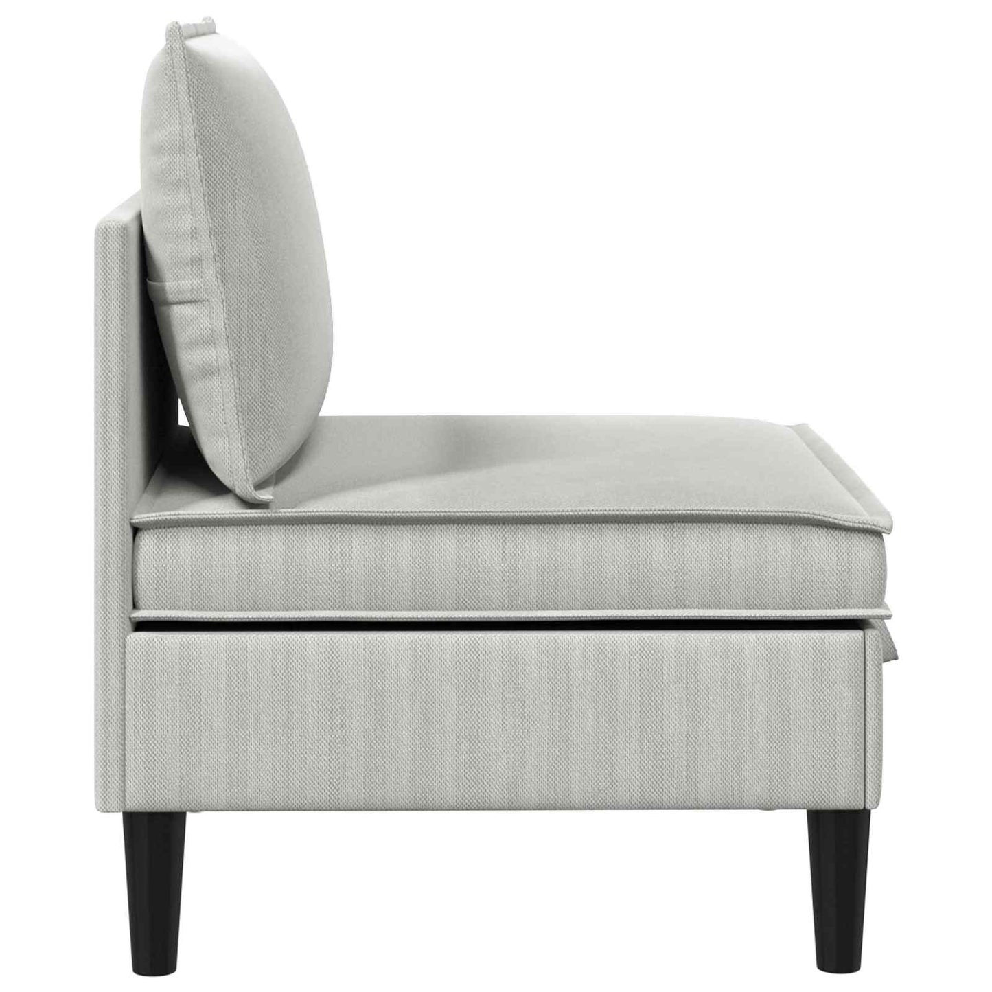 Középső Sofa tárolóval Világosszürke Bársony