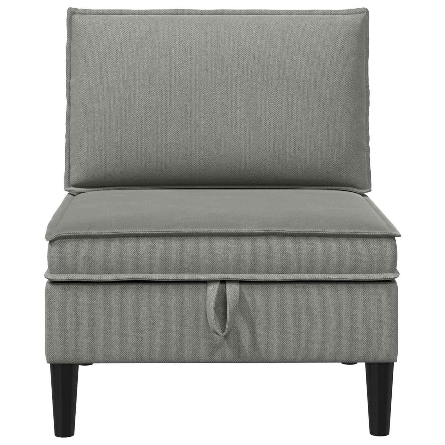 Középső Sofa tárolóval Sötétszürke Bársony