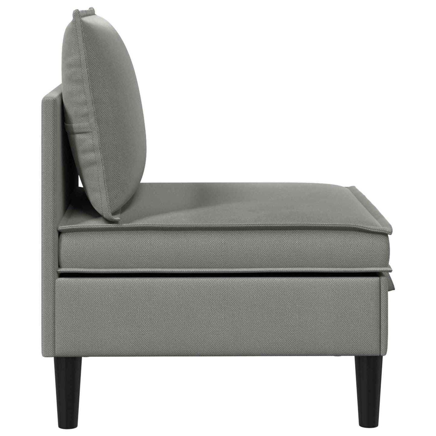 Középső Sofa tárolóval Sötétszürke Bársony