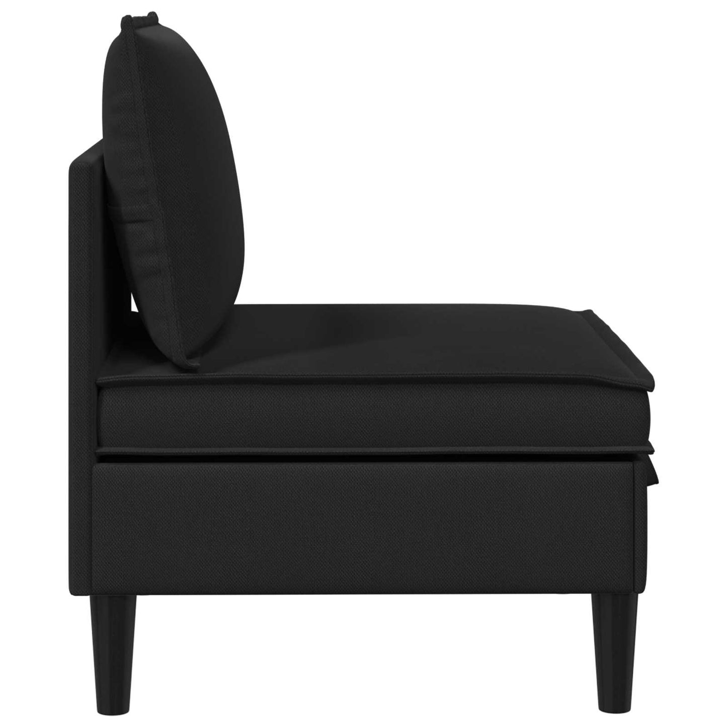 Középső Sofa tárolóval Fekete Bársony