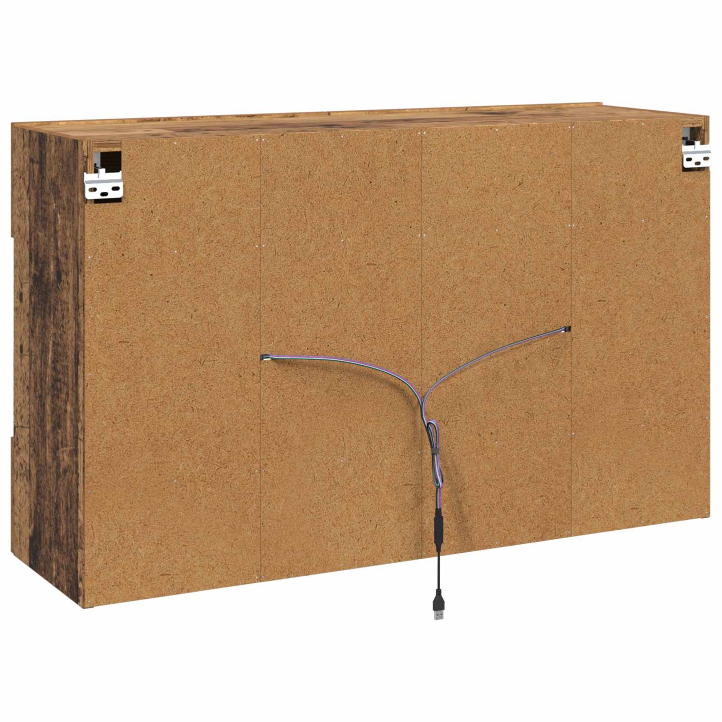 TV Fali Szekrény 98,5 x 30 x 60,5 cm Öreg fa Szerelt Fa